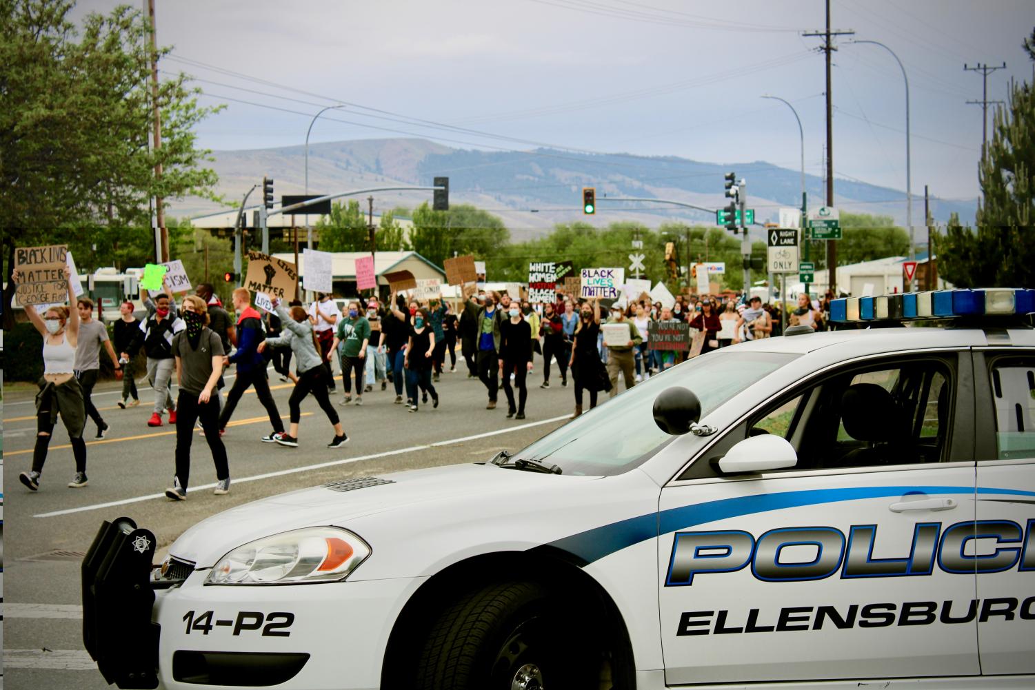 Protesters continue to rally in Ellensburg, despite fears of violence
