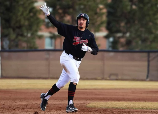 Brandham Ponce trotting the bases after a home run.