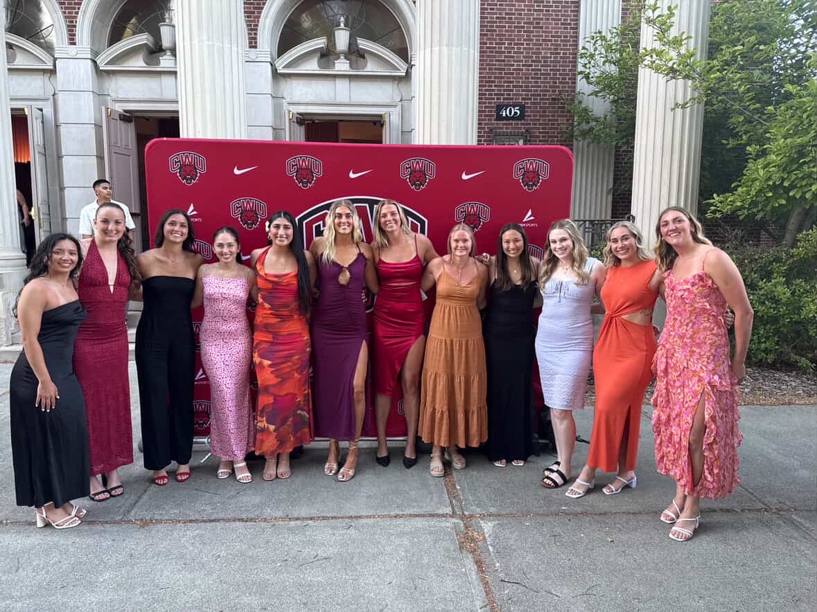 CWU women's basketball at Welly Awards. (Photo courtesy of Rylee Leishman)